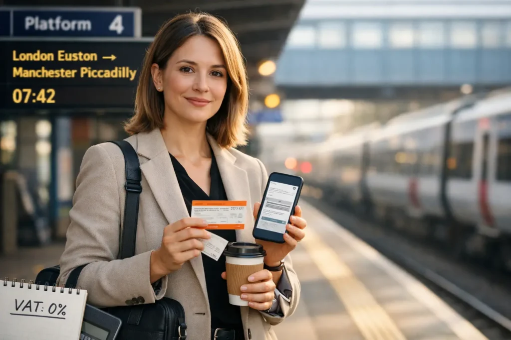 Is there VAT on train tickets in the UK?