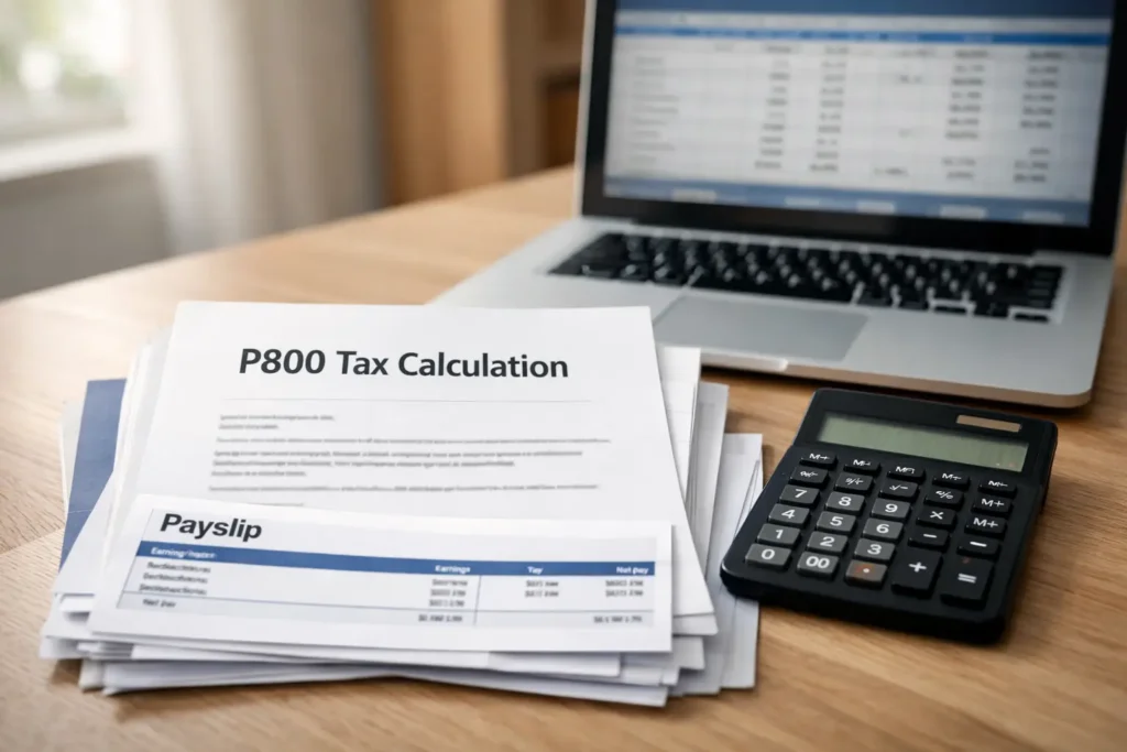 What is P800, and how does HMRC calculate it?